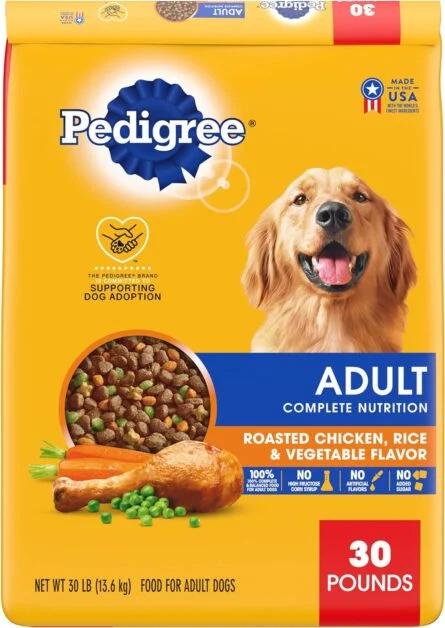 Pedigree Complete Nutrition Adult Dry Dog Food Grilled Steak  Vegetable Flavor Dog Kibble, 18 lb. Bag