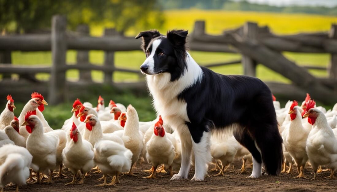 will border collie protect chickens